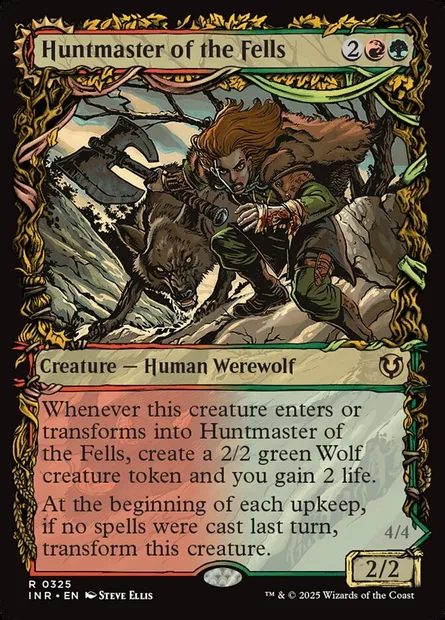 Huntmaster of the Fells // Ravager of the Fells, Magic card INR 325 — Innistrad Remastered set