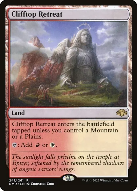 Clifftop Retreat, Magic card DMR 241 — Dominaria Remastered set