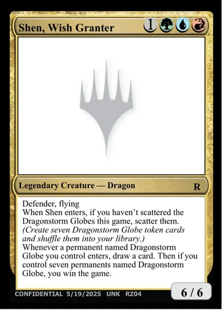 Shen, Wish Granter, carte Magic UNK RZ04q — extension Unknown Event