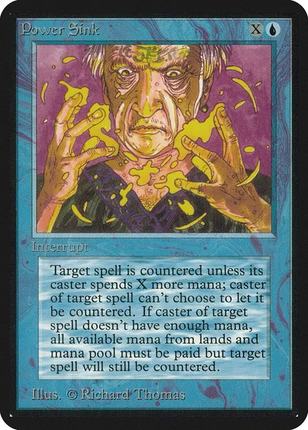 Power Sink, Magic card LEA 72 — Limited Edition Alpha set