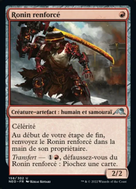 Ronin renforcé, carte Magic NEO 158 — extension Kamigawa: La Dynastie Néon