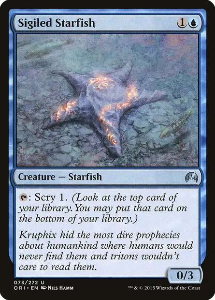 Sigiled Starfish, Magic card ORI 73 — Magic Origins set