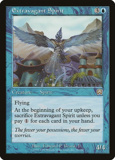 Extravagant Spirit, Magic card MMQ 79 — Mercadian Masques set