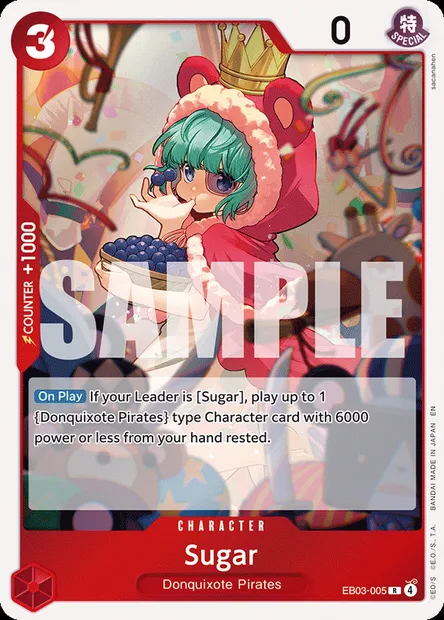 Sugar, One Piece card EB03-005 — ONE PIECE HEROINES EDITION set