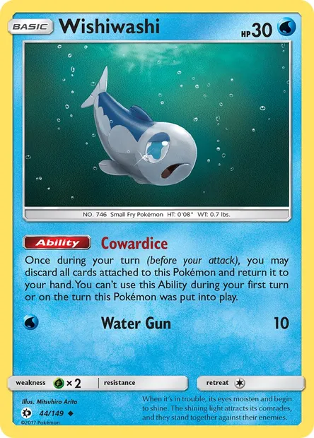 Wishiwashi, Pokémon card SUM 44 — Sun & Moon set