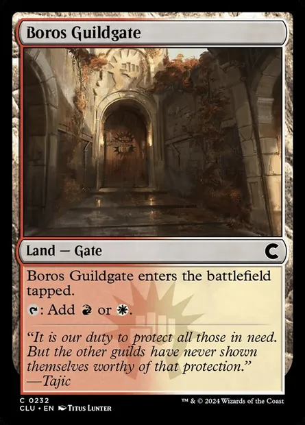 Boros Guildgate, Magic card CLU 232 — Ravnica: Clue Edition set