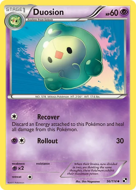 Duosion, Pokémon card BLW 56 — Black & White set