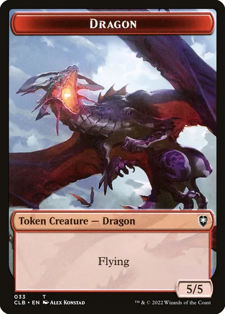 Dragon, Magic card TCLB 33 — Battle for Baldur's Gate Tokens set