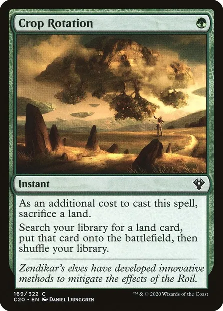 Crop Rotation, Magic card C20 169 — Commander 2020 set