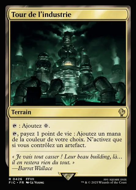 Tour de l'industrie, carte Magic FIC 426 — extension Final Fantasy Commander