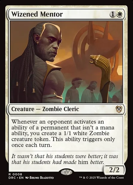 Wizened Mentor, Magic card DRC 8 — Aetherdrift Commander set