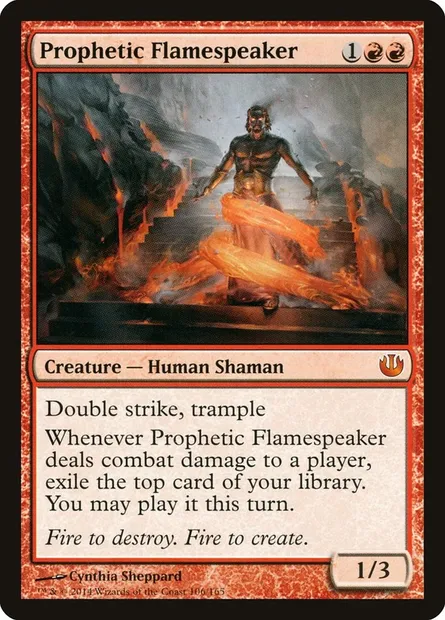 Prophetic Flamespeaker, Magic card JOU 106 — Journey into Nyx set
