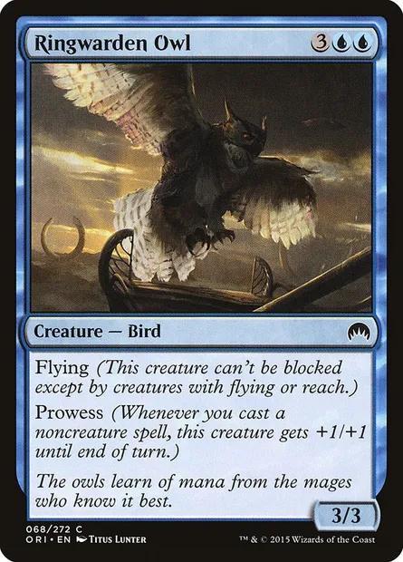 Ringwarden Owl, Magic card ORI 68 — Magic Origins set