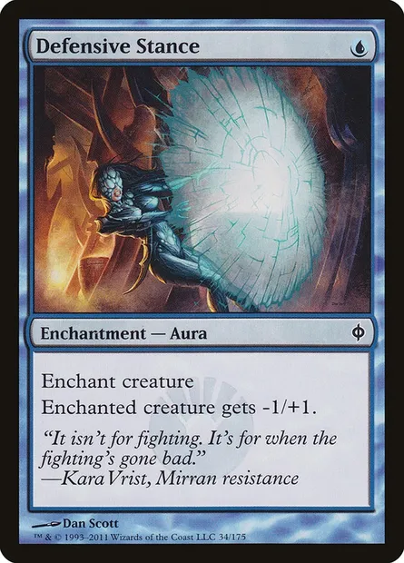 Defensive Stance, Magic card NPH 34 — New Phyrexia set