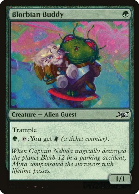 Blorbian Buddy, Magic card UNF 417 — Unfinity set