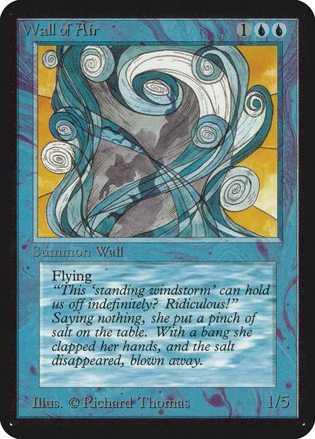 Wall of Air, Magic card LEA 89 — Limited Edition Alpha set