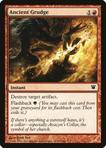 Ancient Grudge, Magic card ISD 127 — Innistrad set