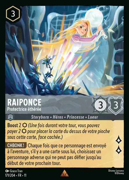Raiponce - Protectrice éthérée, carte Disney Lorcana CH11-171 — extension Givresort