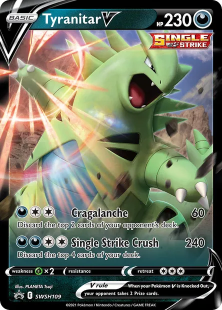 Tyranitar V, Pokémon card SWSH 109 — SWSH Black Star Promos set