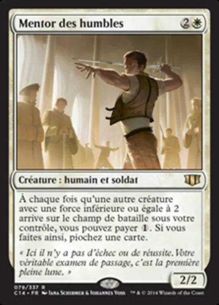 Mentor des humbles, carte Magic C14 79 — extension Commander 2014