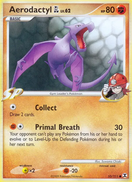 Aerodactyl GL, Pokémon card RR 55 — Rising Rivals set