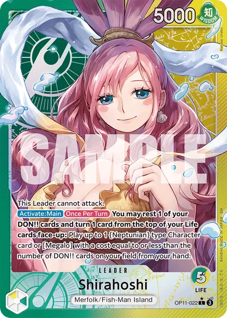 Shirahoshi, One Piece card OP11-022 — A FIST OF DIVINE SPEED set