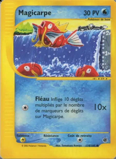 Magicarpe, carte Pokémon EX 118 — extension Expedition