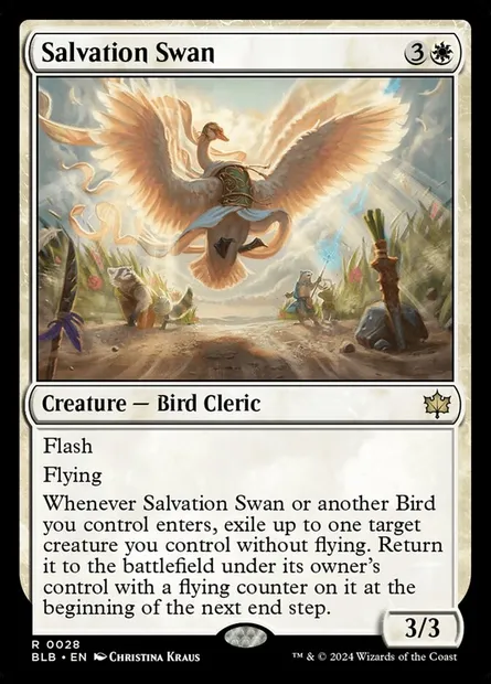 Salvation Swan, Magic card BLB 28 — Bloomburrow set