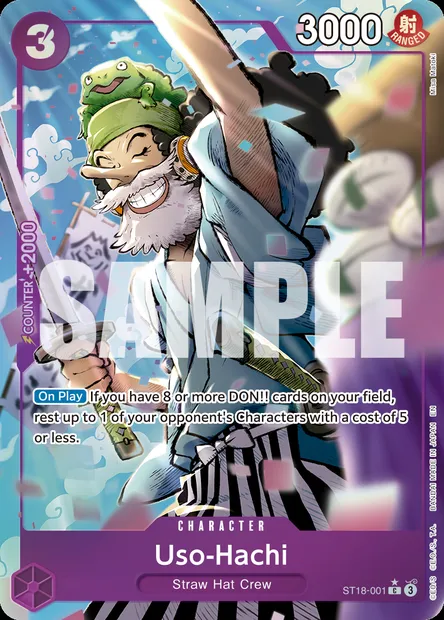 Uso-Hachi, One Piece card ST18-001 — Purple Monkey.D.Luffy set