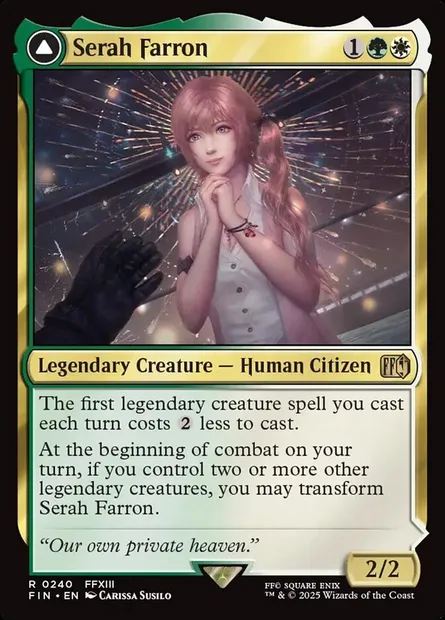 Serah Farron // Crystallized Serah, Magic card FIN 240 — Final Fantasy set