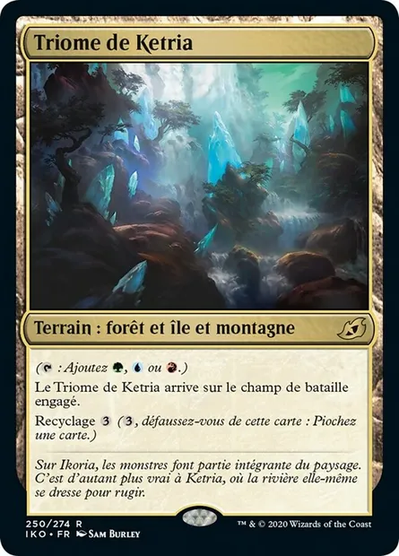 Triome de Ketria, carte Magic IKO 250 — extension Ikoria: Lair of Behemoths
