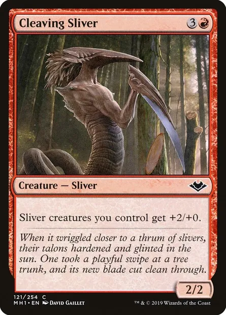 Cleaving Sliver, Magic card MH1 121 — Modern Horizons set
