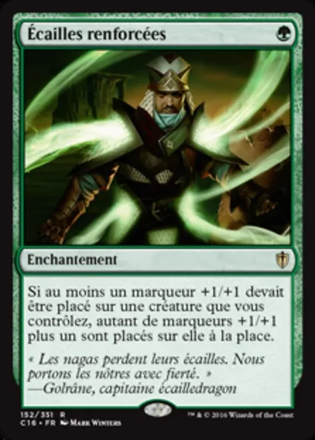 Écailles renforcées, carte Magic C16 152 — extension Commander 2016
