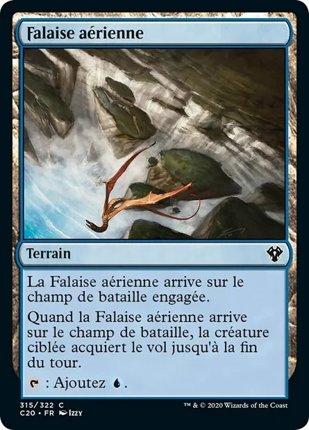 Falaise aérienne, carte Magic C20 315 — extension Commander 2020