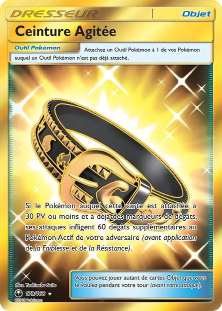 Ceinture Agitée, carte Pokémon CES 179 — extension Tempête Céleste