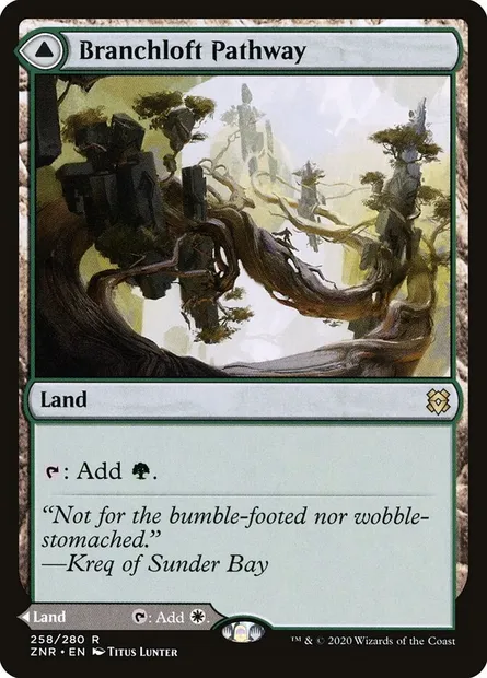 Branchloft Pathway // Boulderloft Pathway, Magic card ZNR 258 — Zendikar Rising set