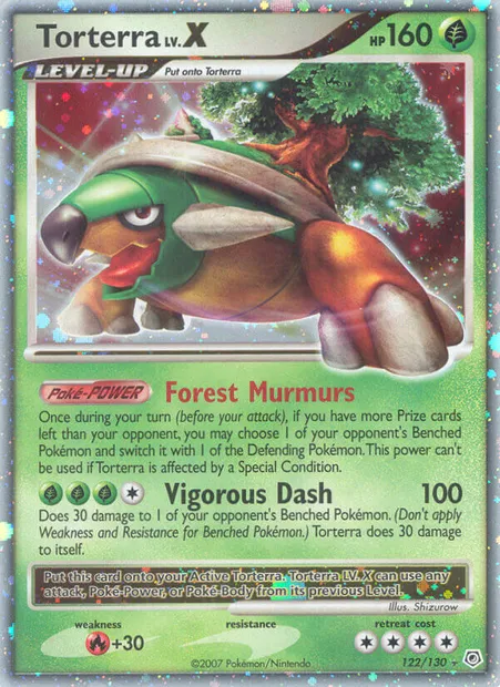 Torterra, Pokémon card DP 122 — Diamond & Pearl set
