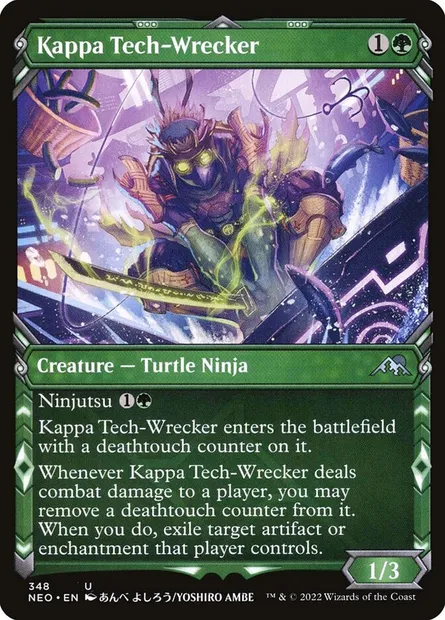 Kappa Tech-Wrecker, Magic card NEO 348 — Kamigawa: Neon Dynasty set