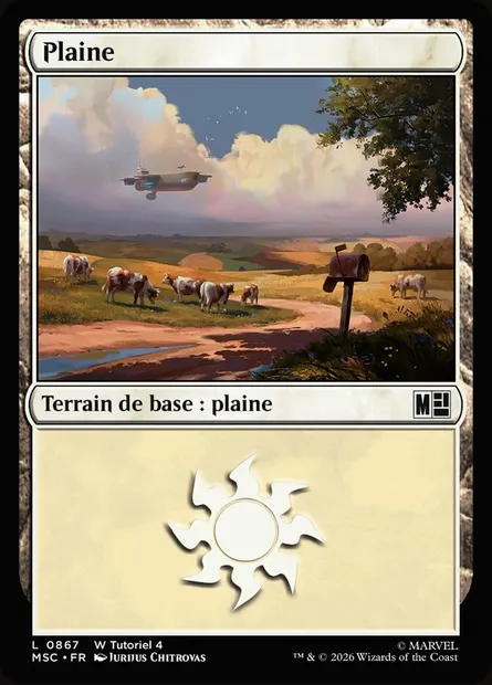Plaine, carte Magic MSC 867 — extension Marvel Super Heroes Commander