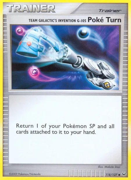 Team Galactic's Invention G-105 Poké Turn, Pokémon card PL 118 — Platinum set