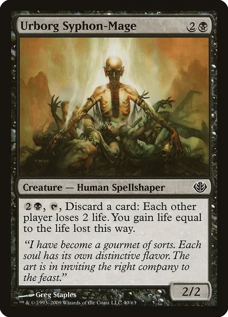 Siphonmage d'Urborg, carte Magic DDD 40 — extension Duel Decks: Garruk vs. Liliana