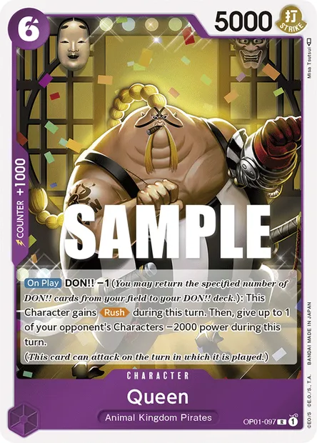 Queen, carte One Piece OP01-097 — extension ROMANCE DAWN