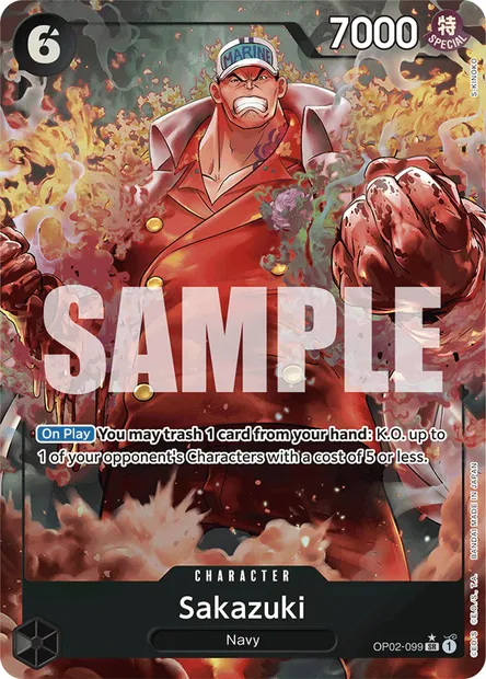 Sakazuki, carte One Piece OP02-099 — extension PARAMOUNT WAR