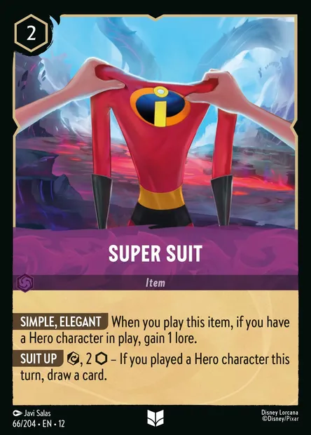 Super Suit, Disney Lorcana card CH12-066 — Wilds Unknown set