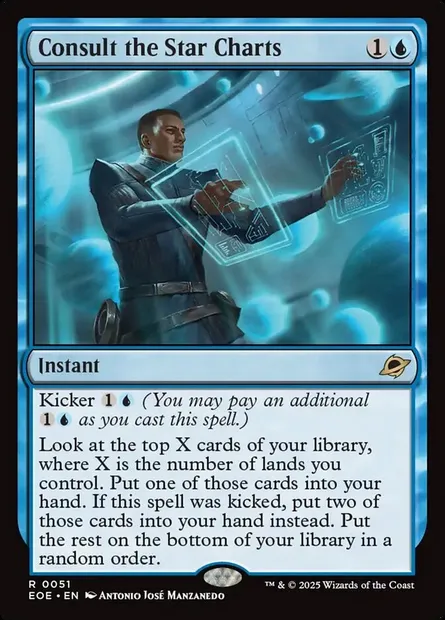 Consult the Star Charts, Magic card EOE 51 — Edge of Eternities set