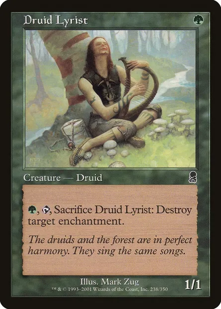 Druid Lyrist, Magic card ODY 238 — Odyssey set
