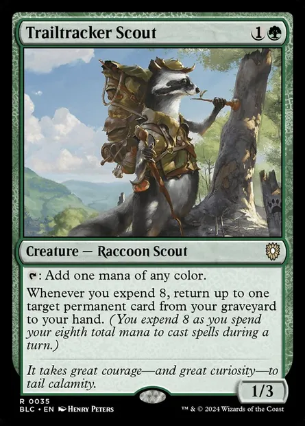 Trailtracker Scout, Magic card BLC 35 — Bloomburrow Commander set