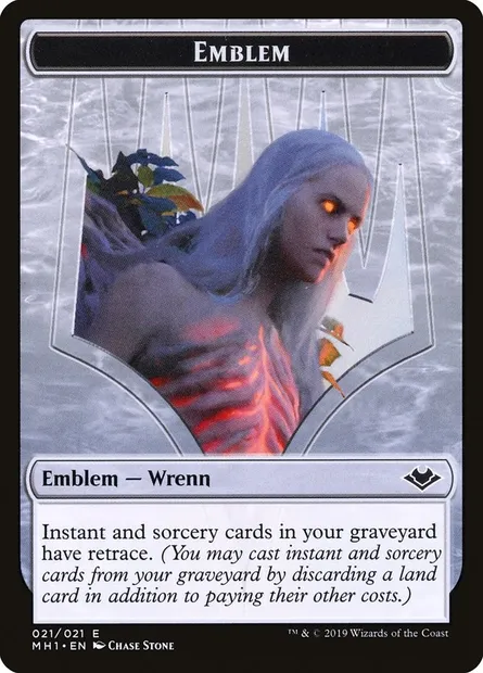 Wrenn and Six Emblem, carte Magic TMH1 21 — extension Modern Horizons Tokens