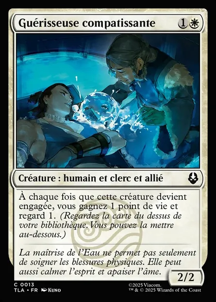 Guérisseuse compatissante, carte Magic TLA 13 — extension Avatar: The Last Airbender