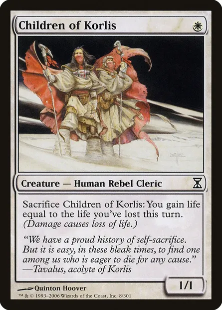 Children of Korlis, Magic card TSP 8 — Time Spiral set